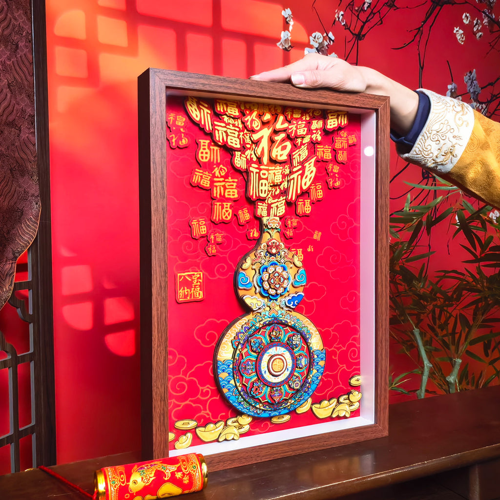 Eight Auspicious Symbols Gourd