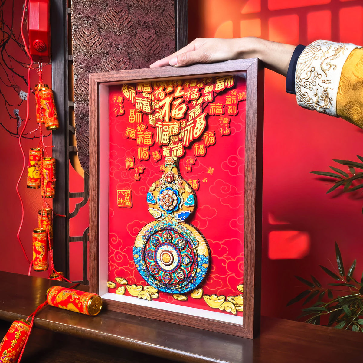 Eight Auspicious Symbols Gourd