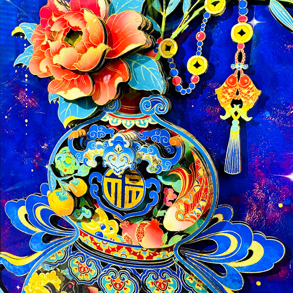 Gourd in Bloom, Blessings Abound