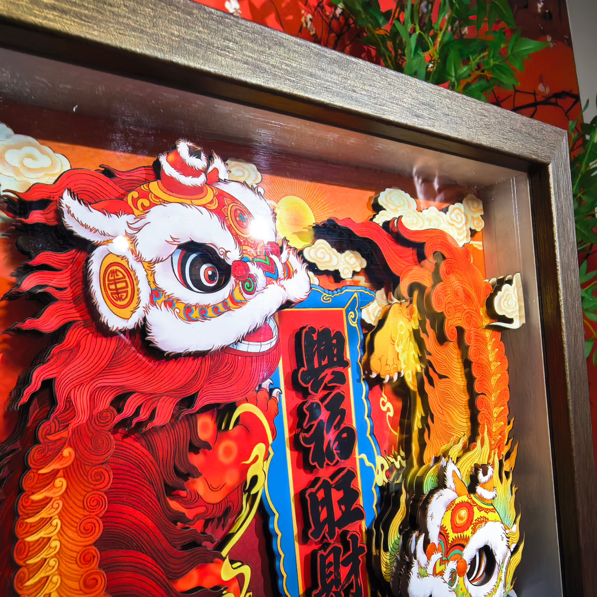 Twin Lions Bring Prosperous Blessings